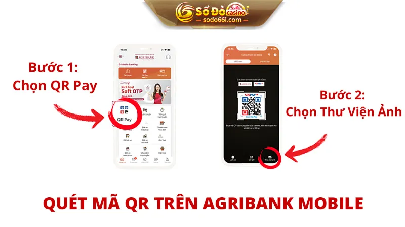 Cách quét mã QR trên Argibank Mobile